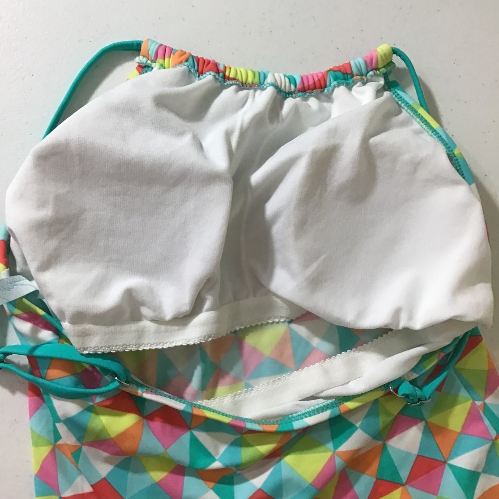 Kim Rogers Womens Multicolor Geometric High Neck Tankini Swim Top Size M‎ - Picture 4 of 7